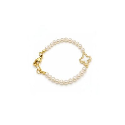 Clover pearl bracelet