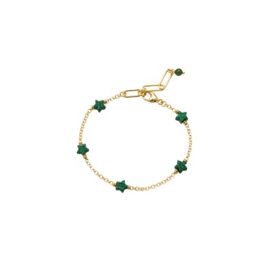 STAR BRACELET (Malachite)