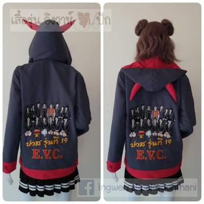 เสื้อรุ่น Basic เทาเข้ม-แดง เสื้อรุ่น Basic เทาเข้ม-แดง