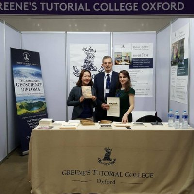 การออกบูธในงานนิทรรศการศึกษาต่อสหราชอาณาจักร 2018 ร่วมกับ Greene's Tutorial College