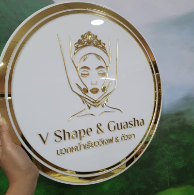 ป้ายอะคริลิคมิลเลอร์ วงกลมขนาด 60x60 cm.