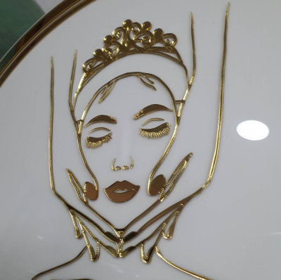 ป้ายอะคริลิคมิลเลอร์ วงกลมขนาด 60x60 cm.