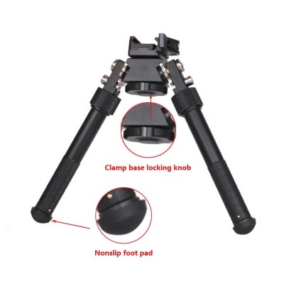 ขาทราย V8 Bipod อลูมิเนียม6061 T6 พับยืดหดได้ ปรับเอียงได้