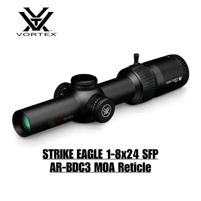 STRIKE EAGLE® 1-8X24  AR-BDC3 (MOA) Reticle | 30 mm Tube STRIKE EAGLE® 1-8X24  AR-BDC3 (MOA) Reticle | 30 mm Tube