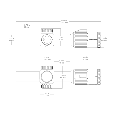 Vector optics Constantine 1-10x24 HD FFP Rifle Scope LPVO
