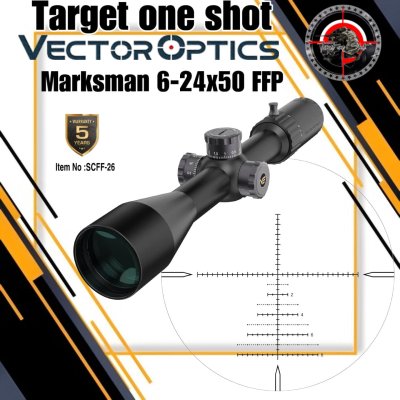 กล้องติดปืน VECTOR OPTICS Marksman 6-24x50 FFP Riflescope