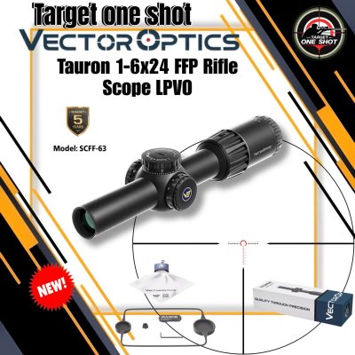 กล้องยิงเร็ว Tauron 1-6x24 FFP Rifle Scope LPVO
