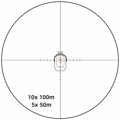 กล้องยิงเร็ว VictOptics S10 1-10x24i Fiber Reticle Scope