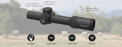 VECTOR OPTICS Continental x10 1-10x28 ED FFP Riflescope VET-CTR