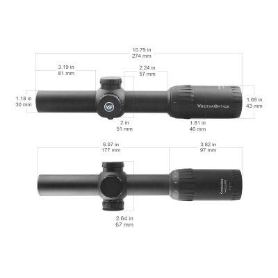 กล้องติดปืนVECTOR OPTICS Constantine 1-8x24 FFP Riflescope