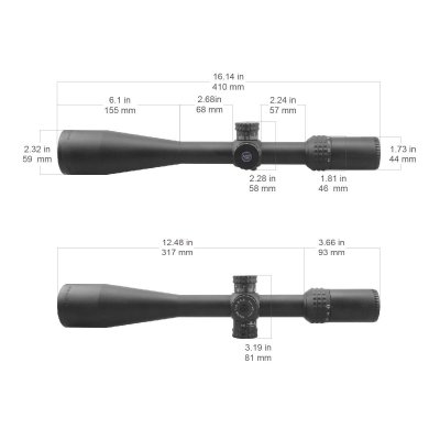 กล้องติดปืนVECTOR OPTICS Sentinel-X 10-40x50 Center Dot