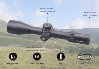 กล้องติดปืนVECTOR OPTICS  Continental x6 4-24x56 MBR FFP