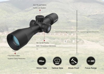 กล้องติดปืน VECTOR OPTICS Veyron 10x44 SFP Compact Scope