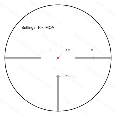กล้องติดปืนVECTOR OPTICS Constantine 1-10x24 Fiber Dot