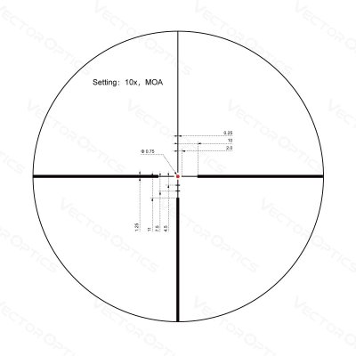 กล้องติดปืน VECTOR OPTICS Continental x8 2-16x50 SFP ED Riflescope