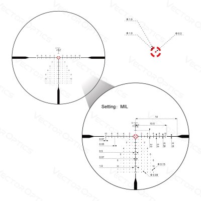 VECTOR OPTICS Continental x10 1-10x28 ED FFP Riflescope VET-CTR