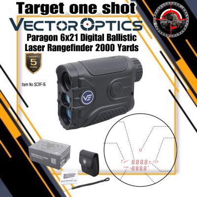 VECTOR OPTICS Paragon 6x21 Digital Ballistic Laser Rangefinder 2000 Yards