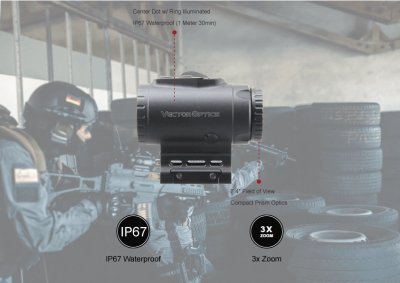 VECTOR OPTICS Paragon 3x18 Micro Prism Scope