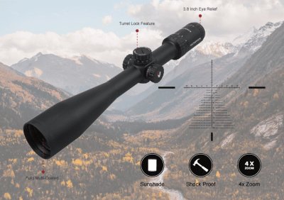 VictOptics S4  6-24x50 First Focal Plane Riflescope