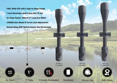 VECTOR OPTICS Hugo 4-16x44GT SFP Riflescope