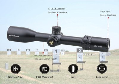 กล้องติดปืน VECTOR OPTICS Aston 3-18x44SFP Riflescope