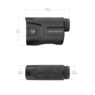 VECTOR OPTICS Paragon 7x25 GenIII Digital Ballistic Laser Rangefinder 2400 Yards