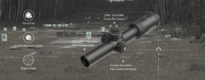 VictOptics S6 1-6x24i Fiber LPVO Scope
