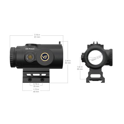 VECTOR OPTICS Paragon 4X 24 Micro Prism Scope