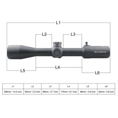 กล้องติดปืน VECTOR OPTICS Marksman 4-16x44 FFP