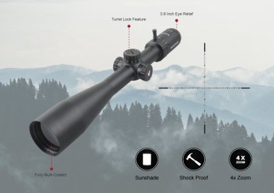 กล้องติดปืนVictOptics S4 AGN 6-24x50 MDL Riflescope