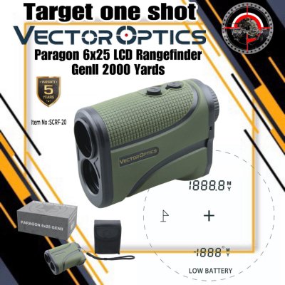 VECTOR OPTICS Paragon 6x25 LCD Rangefinder GenII 2000 Yards