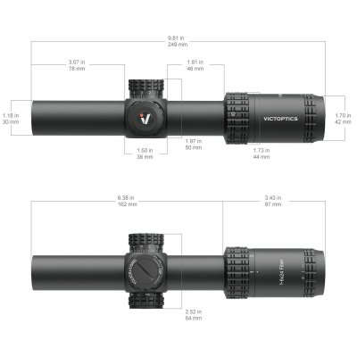 VictOptics S6 1-6x24i Fiber LPVO Scope
