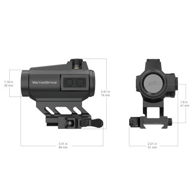 VECTOR OPTICS Maverick-II Plus 1x22 DBR Double-Reticle