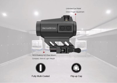 VECTOR OPTICS Maverick-II Plus 1x22 DBR Double-Reticle