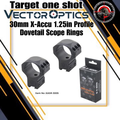 VECTOR OPTICS 30mm X-Accu 1.25in Profile Dovetail Scope Rings