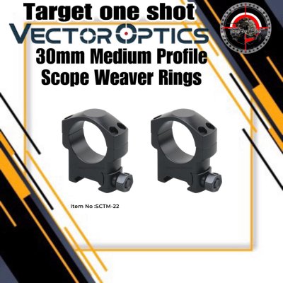 VECTOR OPTICS 30mm Medium Profile Scope Weaver Rings VECTOR OPTICS 30mm Medium Profile Scope Weaver Rings