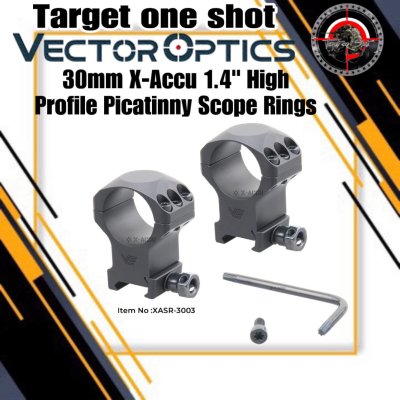 VECTOR OPTICS 30mm X-Accu 1.4" High Profile Picatinny Scope Rings