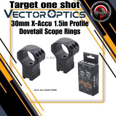 30mm X-Accu 1.5in Profile Dovetail Scope Rings