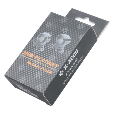 VECTOR OPTICS 30mm X-Accu 1.25" Medium Profile Picatinny Scope Rings