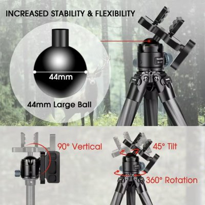 ขาตั้งปืน hunting tripodคาร์บอนไฟเบอร์ รับน้ำหนักสูงสุด20kg.
