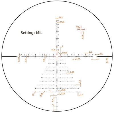 กล้องติดปืนไรเฟิล Tauron 5-25x56 HD MIL FFP Rifle Scope PRS