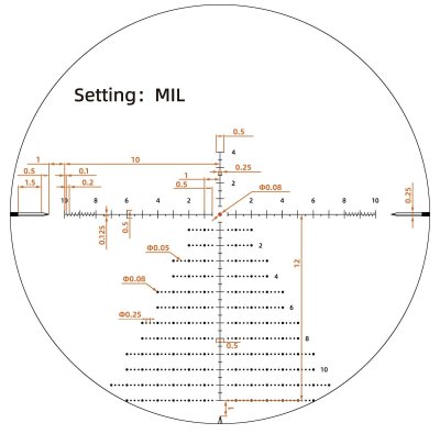กล้องติดปืน Veyron GenII 4-16x44 HD CTR FFP Rifle Scope