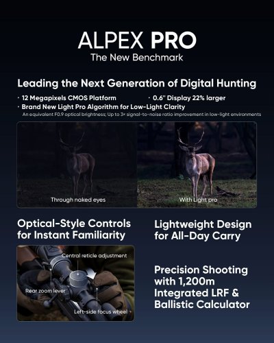 Hikmicro Alpex Pro A50PL Digital Scope Day&Night 12 MP