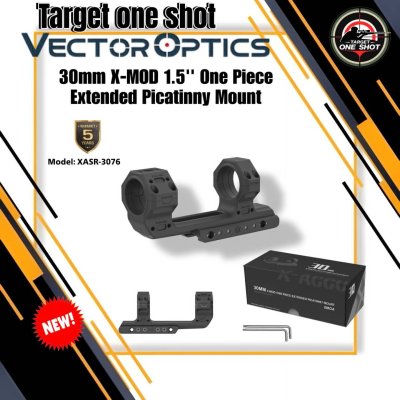 30mm X-MOD 1.5'' One Piece Extended Picatinny Mount