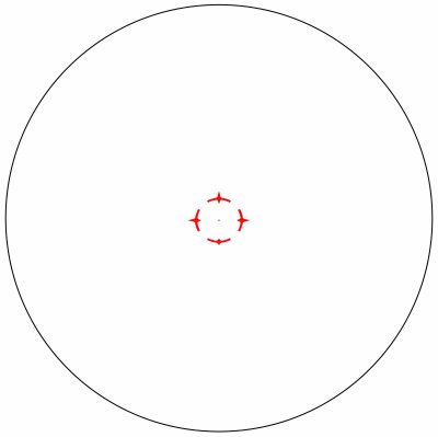 Vector optics Paragon 1x18 Mini Prism Scope