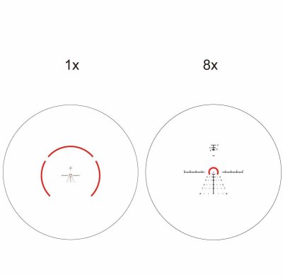 กล้องยิงเร็วVector optics Constantine 1-8x24 RAR FFP scope
