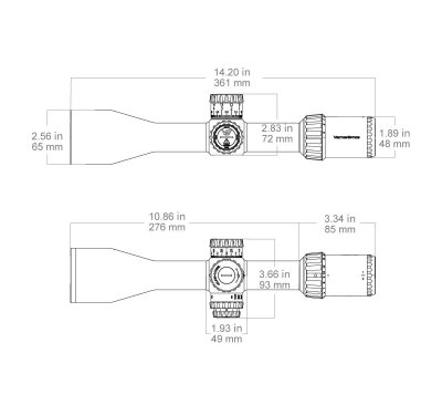 กล้องติดปืนไรเฟิล Tauron 5-25x56 HD MIL FFP Rifle Scope PRS