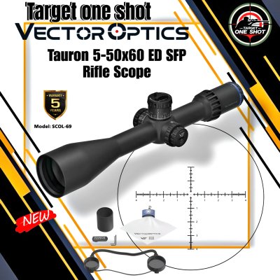 Vector optics New Tauron 5-50x60 ED SFP Rifle Scope