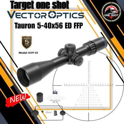 กล้องติดปืนไรเฟิล Vector optics Tauron 5-40x56 ED FFP