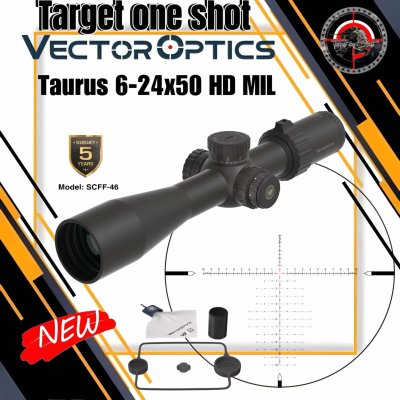 กล้องติดปืนVector optics Taurus 6-24x50 HD MIL Rifle Scope